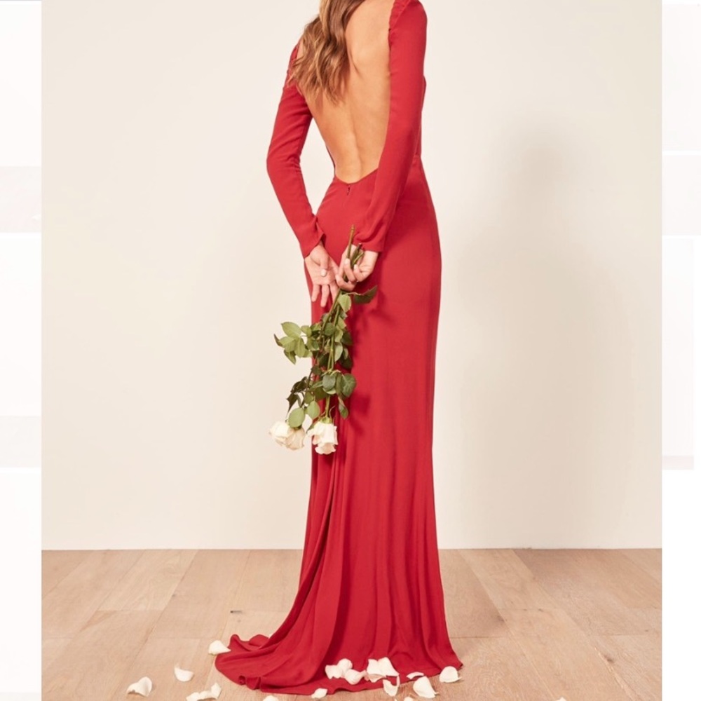 Reformation red dress